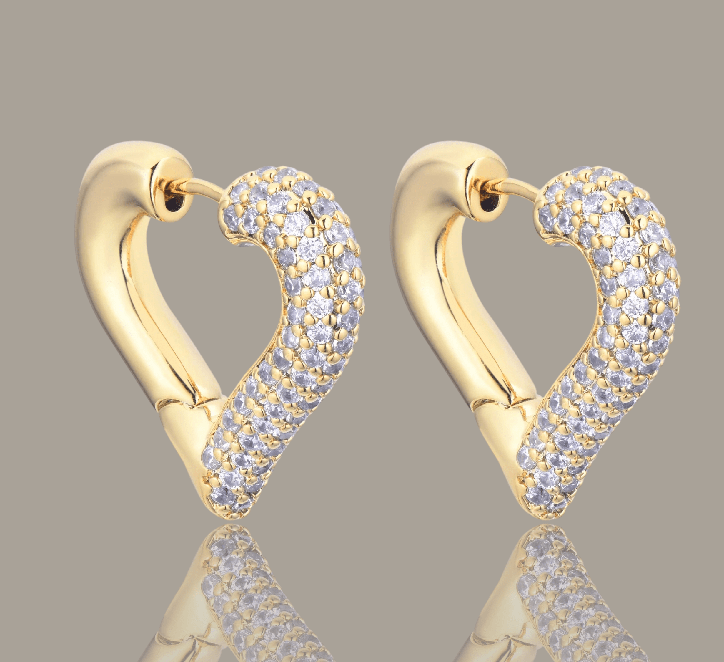 Heart Shaped Hinged Earring