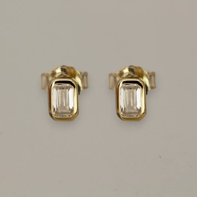 Emerald Cut Earrings