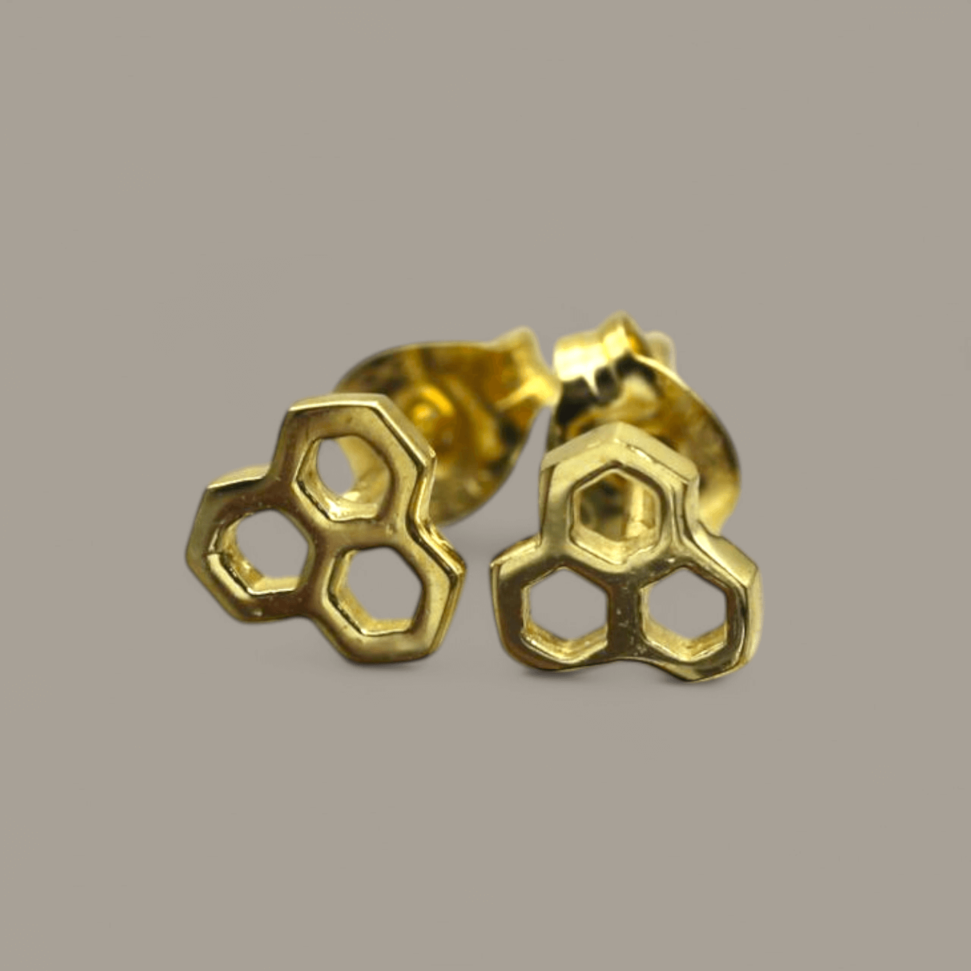 Honeycomb Studs - Neil Rayment Goldsmiths