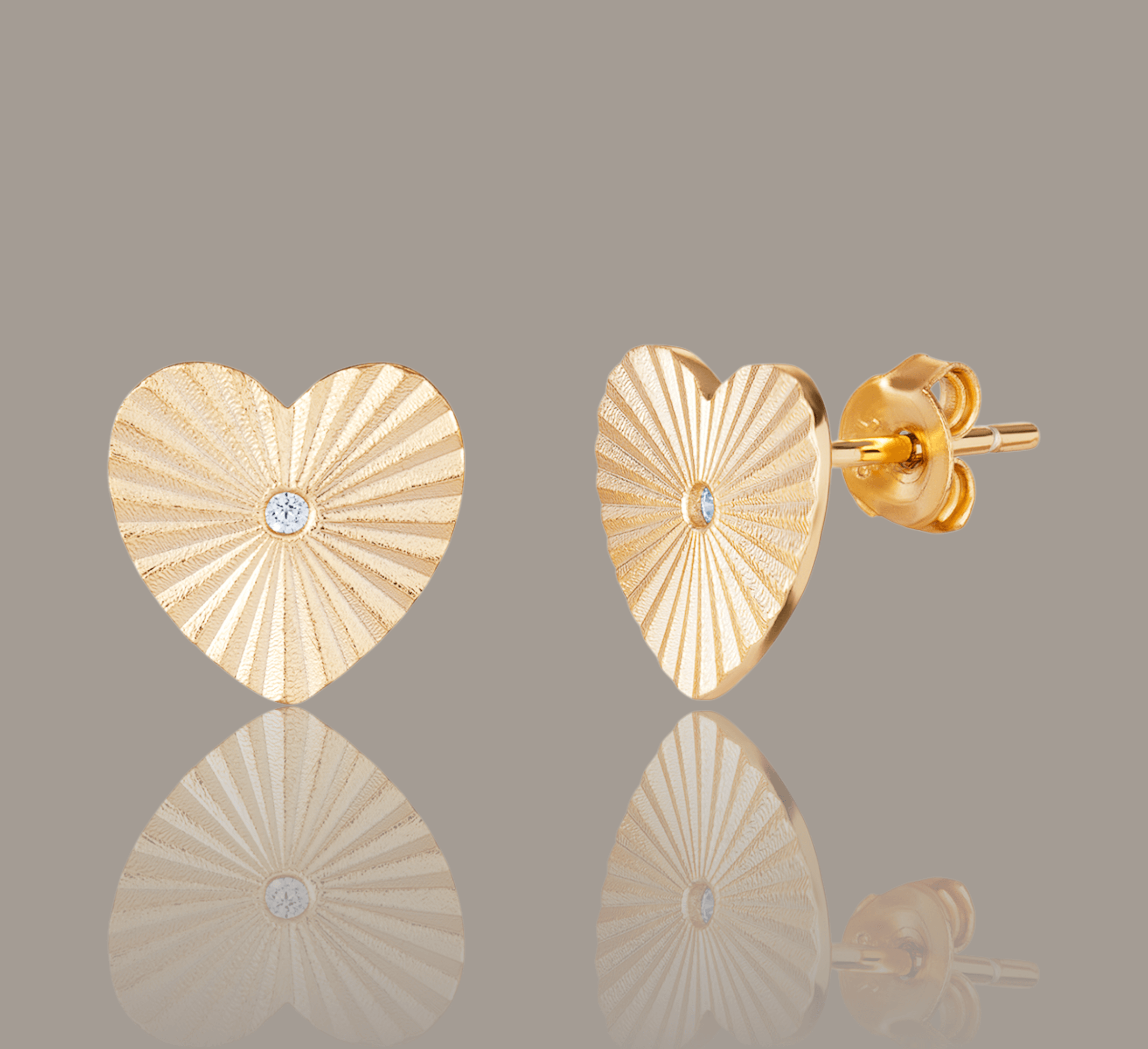 Heart Engraved Earrings