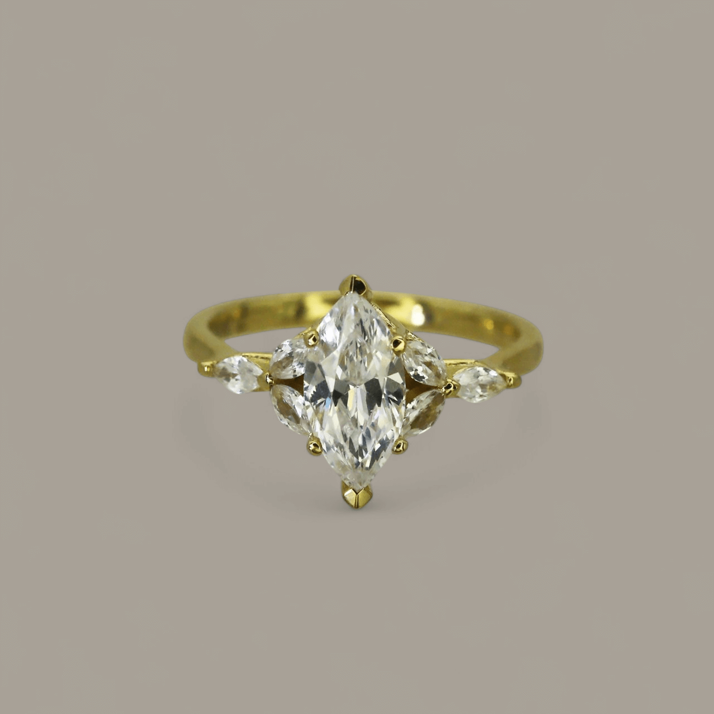 Elara' Marquise Diamond Engagement Ring - Neil Rayment Goldsmiths