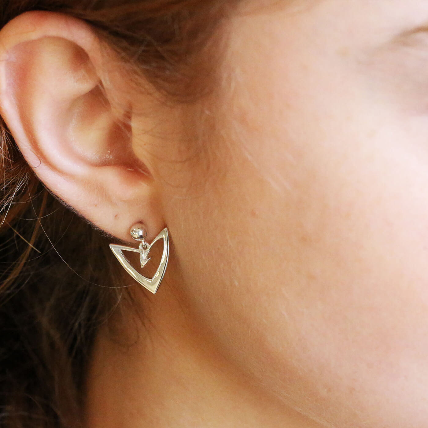Calon Stud Earrings - Neil Rayment Goldsmiths