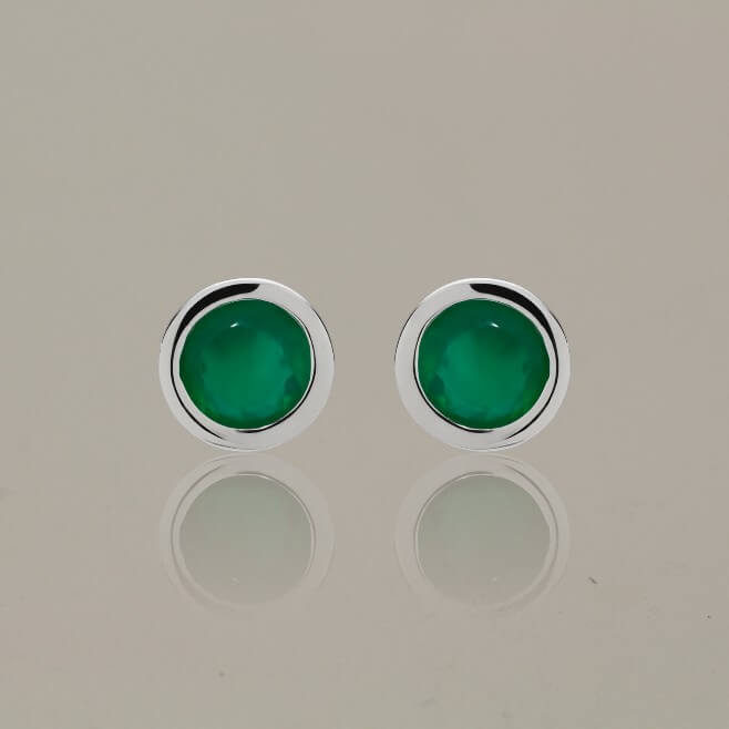 Green Onyx Earrings