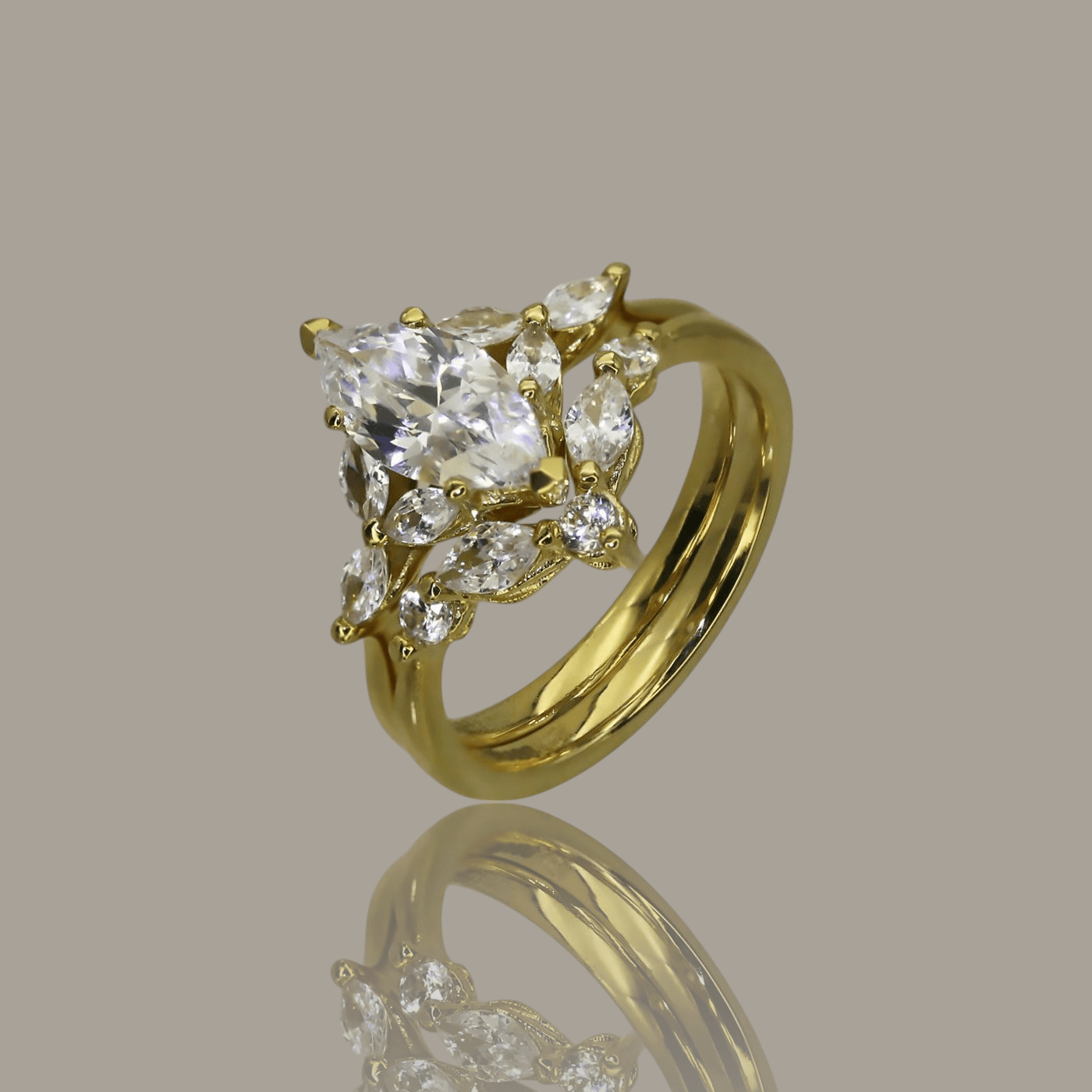 Elara' Marquise Diamond Engagement Ring - Neil Rayment Goldsmiths