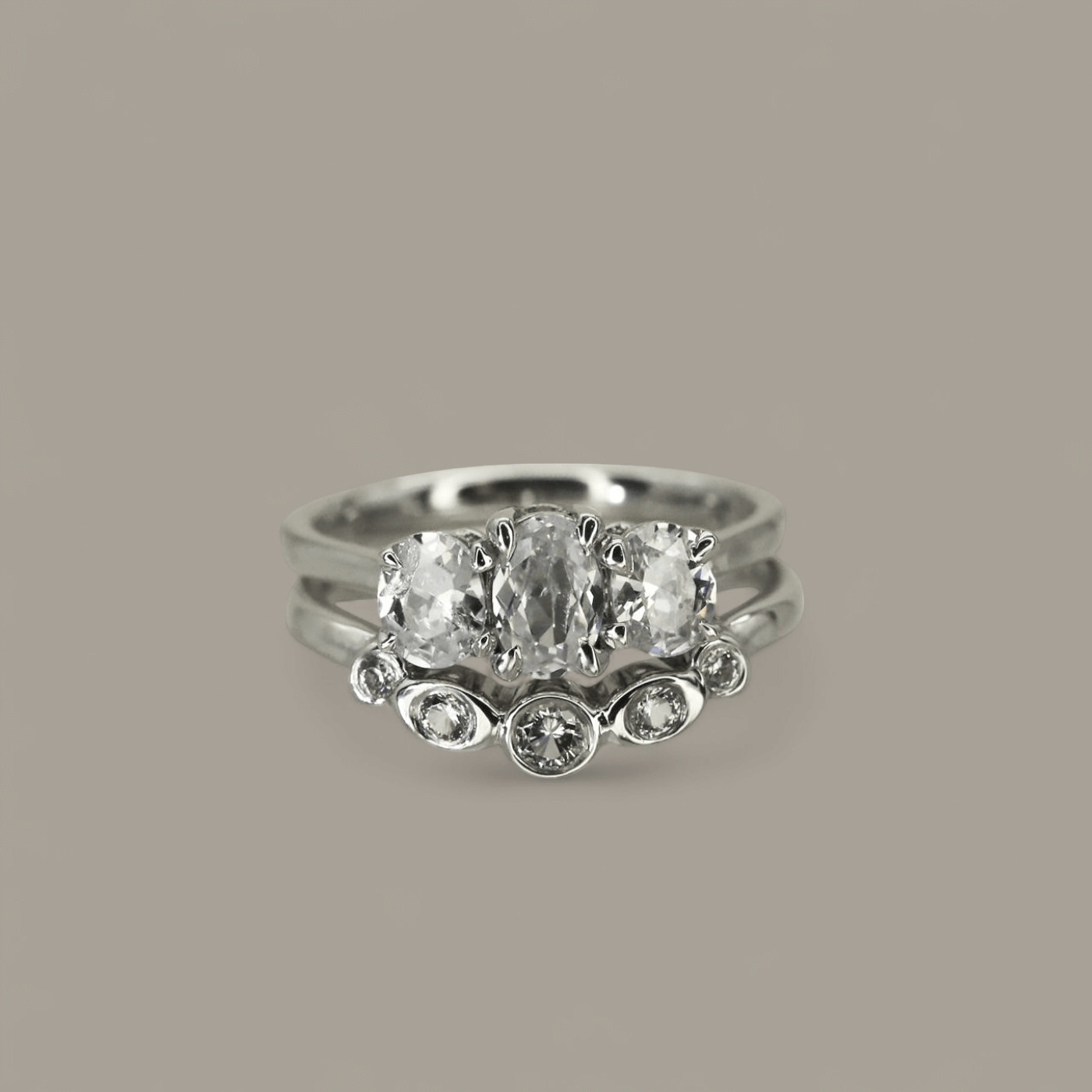 Isla' 3 Stone Diamond Engagement Ring