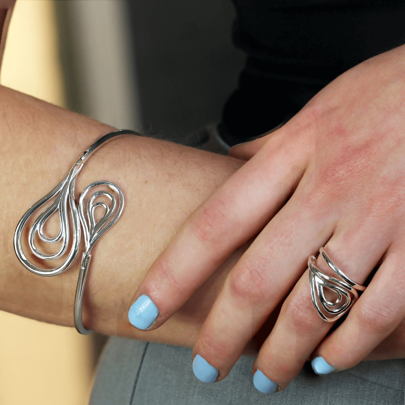 Small and Medium Fossil Bangle