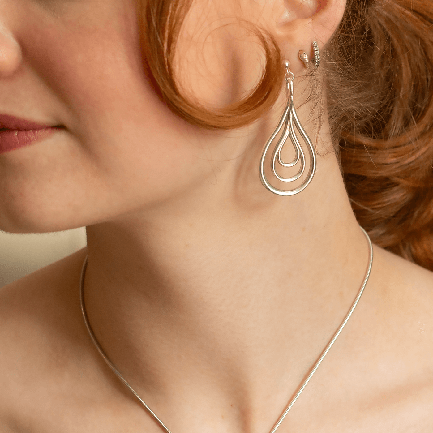 Medium Drop Fossil Earrings