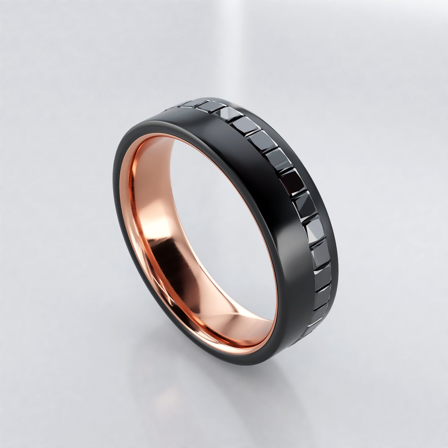 Elkan: Men's Two Tone Wedding Band