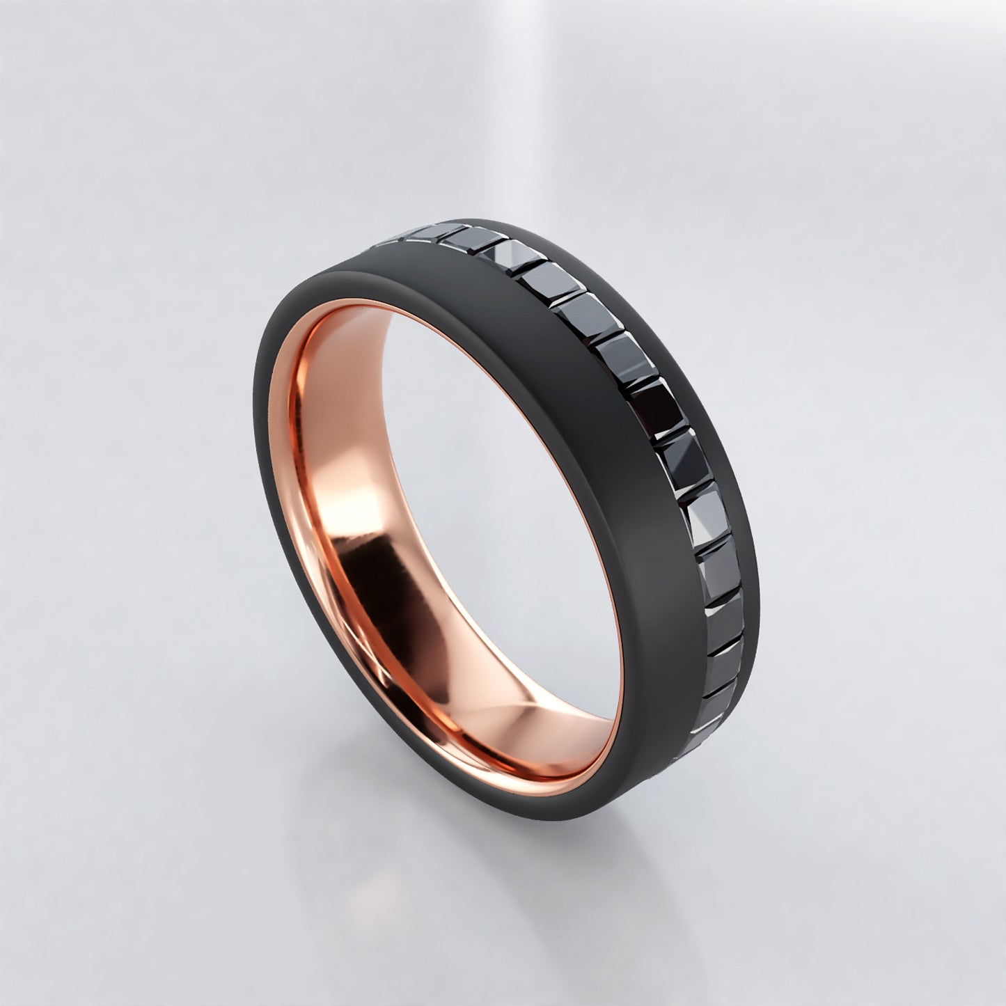 Elkan: Men's Two Tone Wedding Band