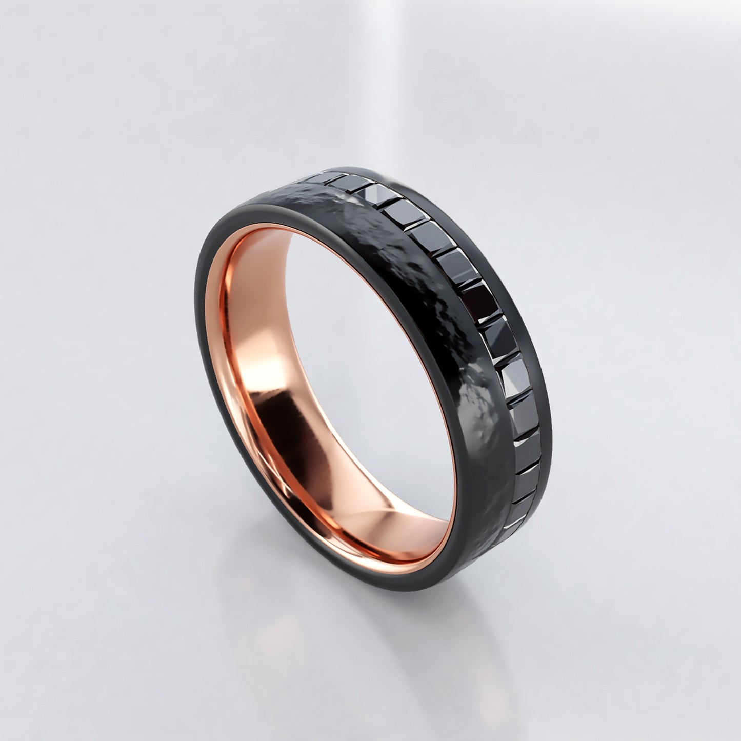 Elkan: Men's Two Tone Wedding Band