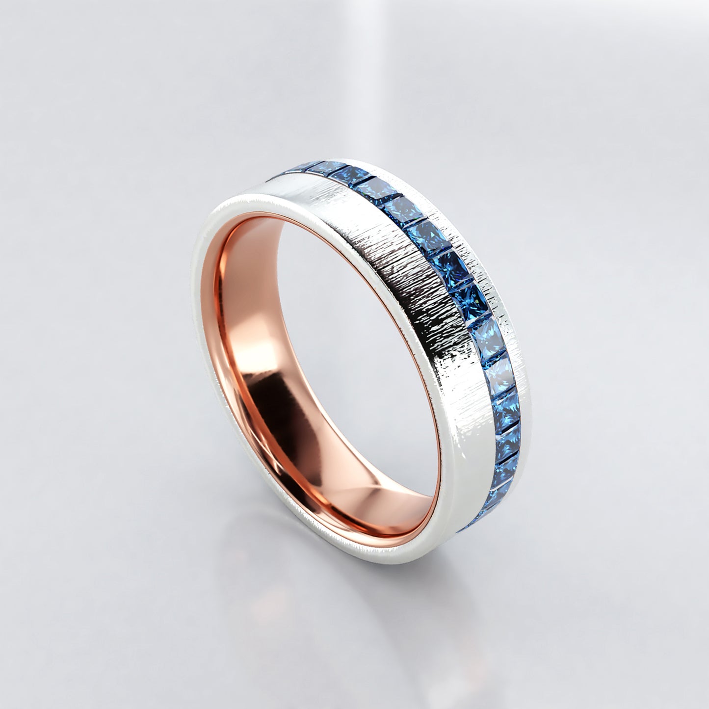 Elkan: Men's Two Tone Wedding Band