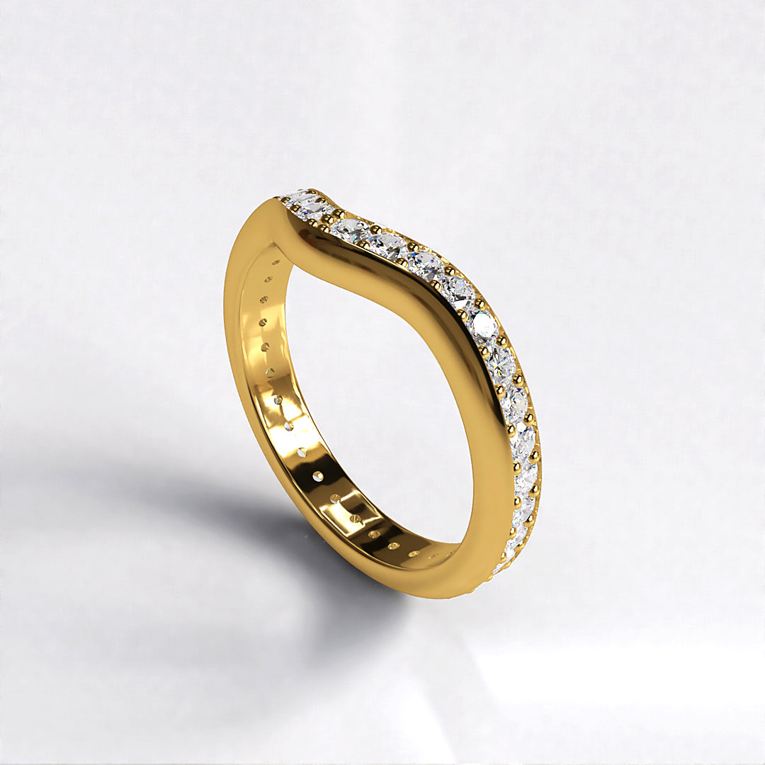 Simplicity: Platinum Full Diamond Set Eternity Ring