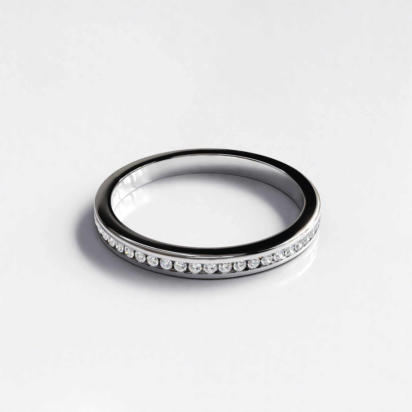 Ethereal: 18ct White Gold Diamond Set Eternity Ring