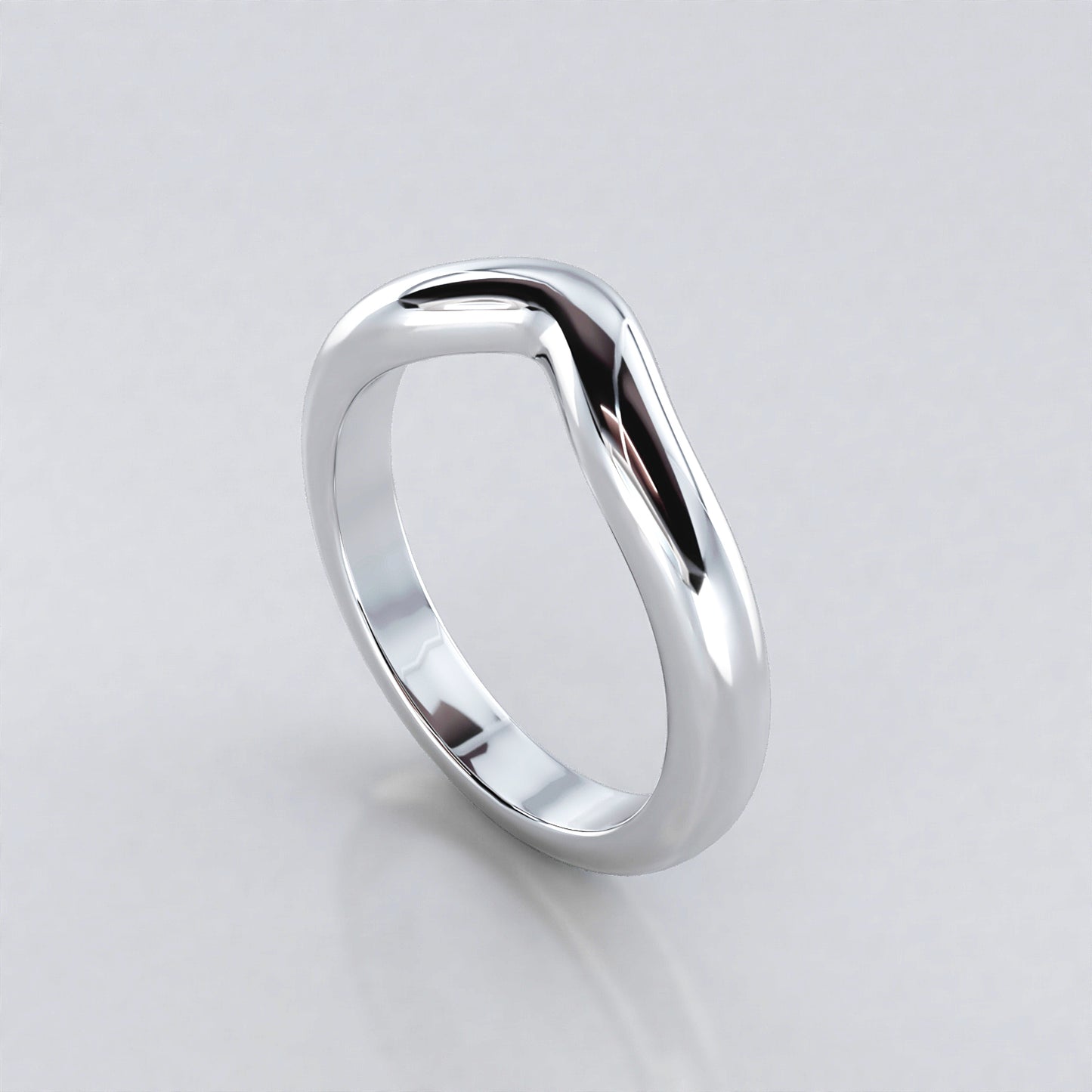 Simplicity: Platinum Fitted Wedding Ring