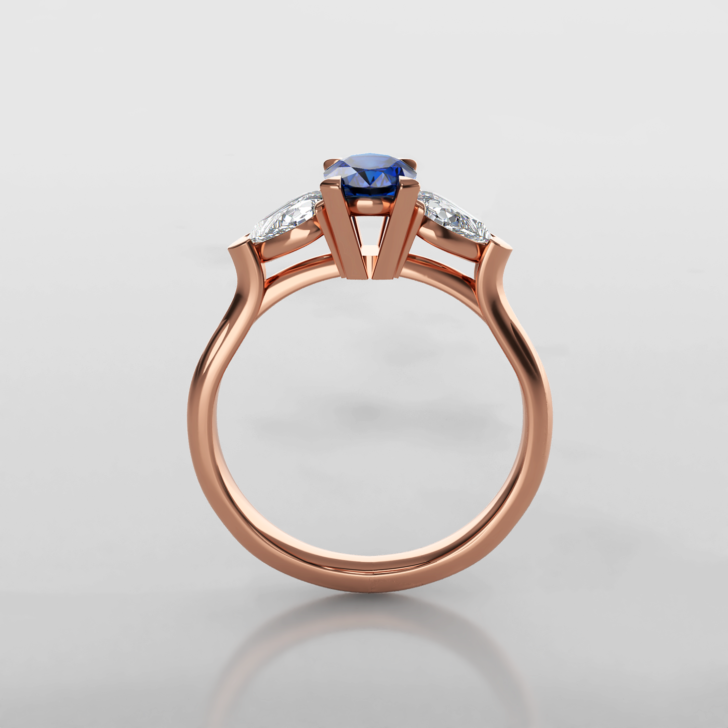 Blue Reverie: Vintage Trilogy Engagement Ring