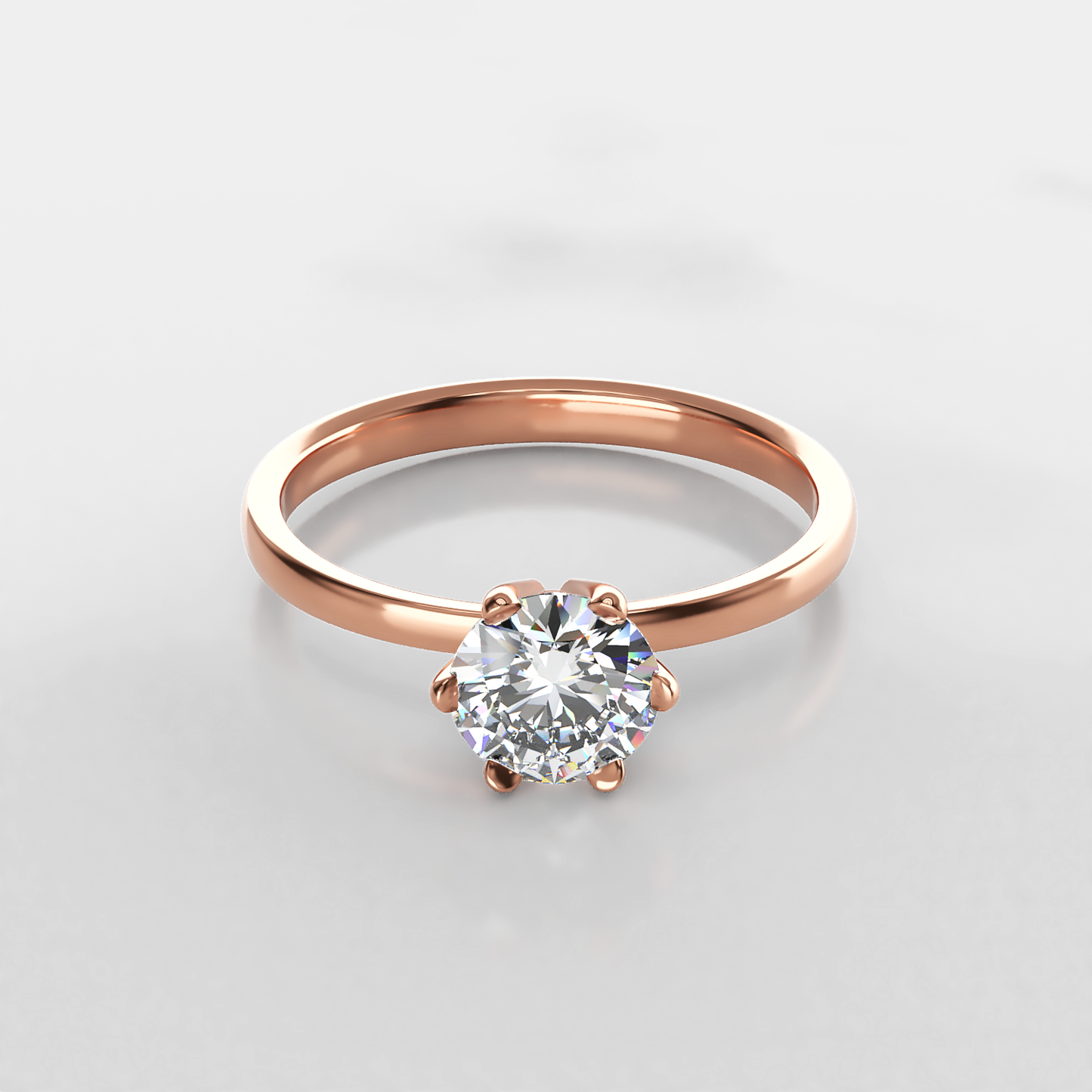 Timeless: Classic Six Claw Solitaire Diamond Engagement Ring