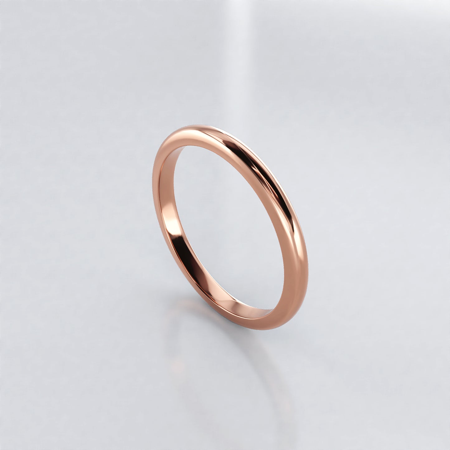 Delicate Collection: 18ct Yellow gold fitted wedding band