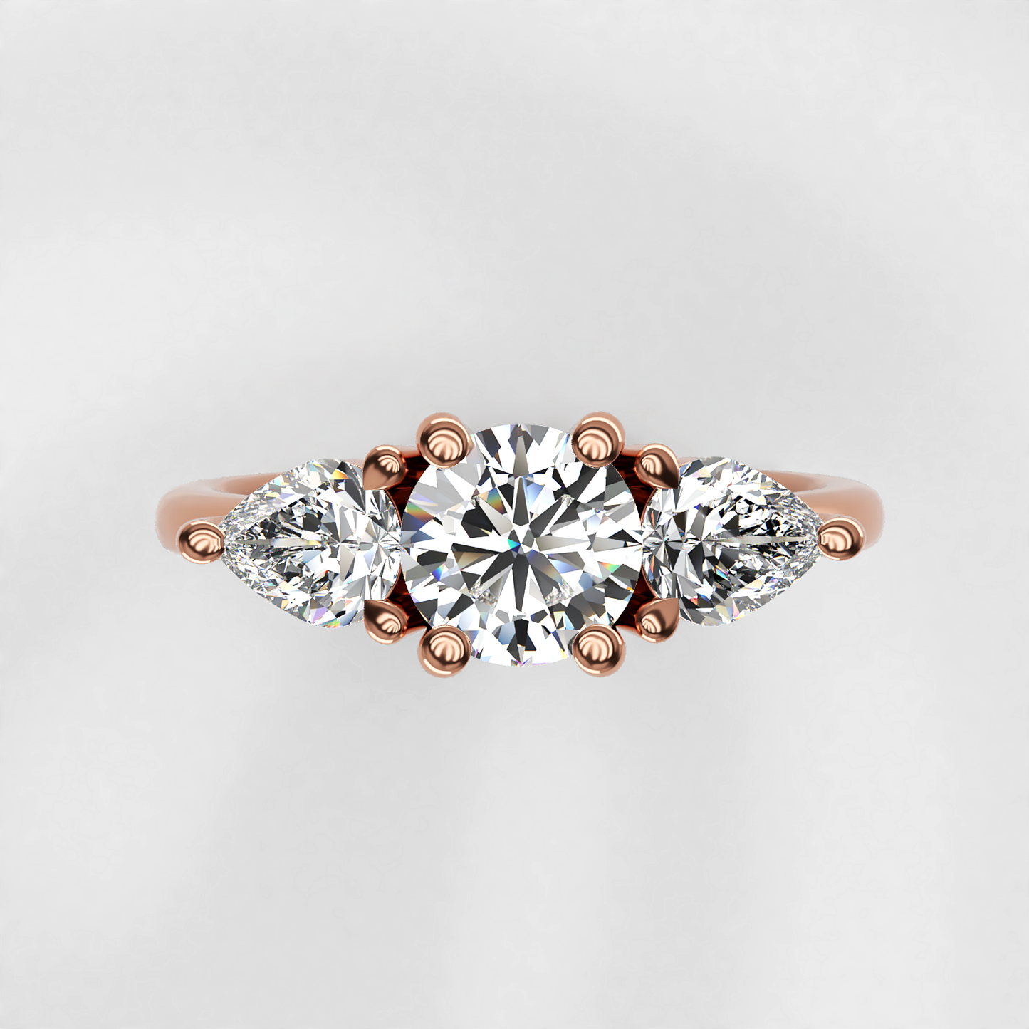 Éclat: Vintage Diamond Trilogy Engagement Ring