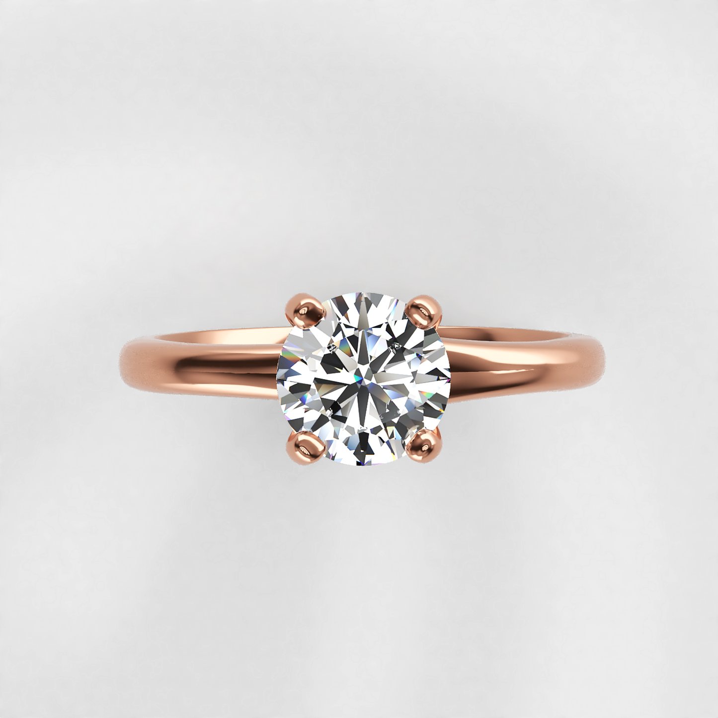 Timeless: Cathedral Set Solitaire Diamond Engagement Ring