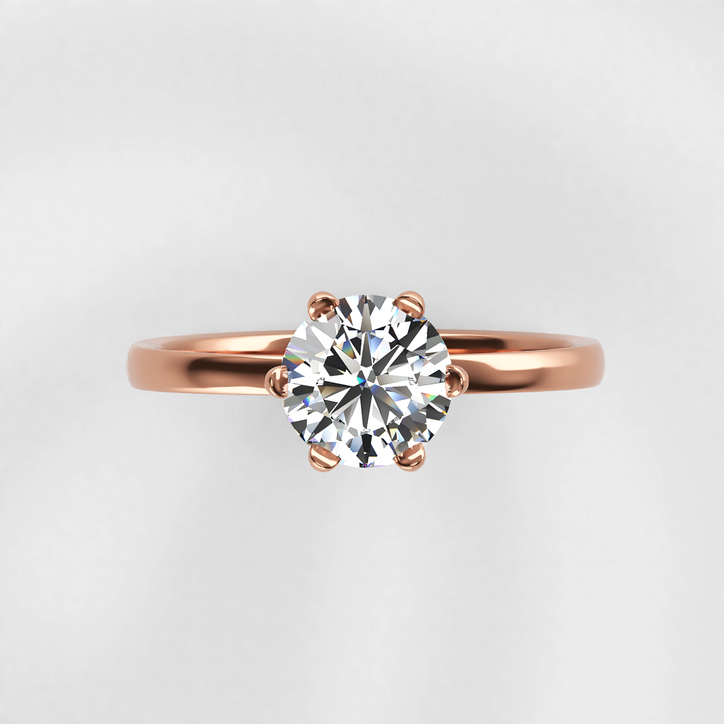 Timeless: Classic Six Claw Solitaire Diamond Engagement Ring