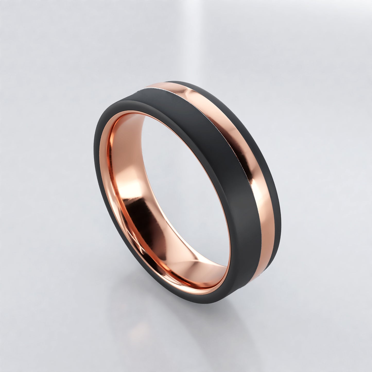 Elkan: Men's Two Tone Wedding Band