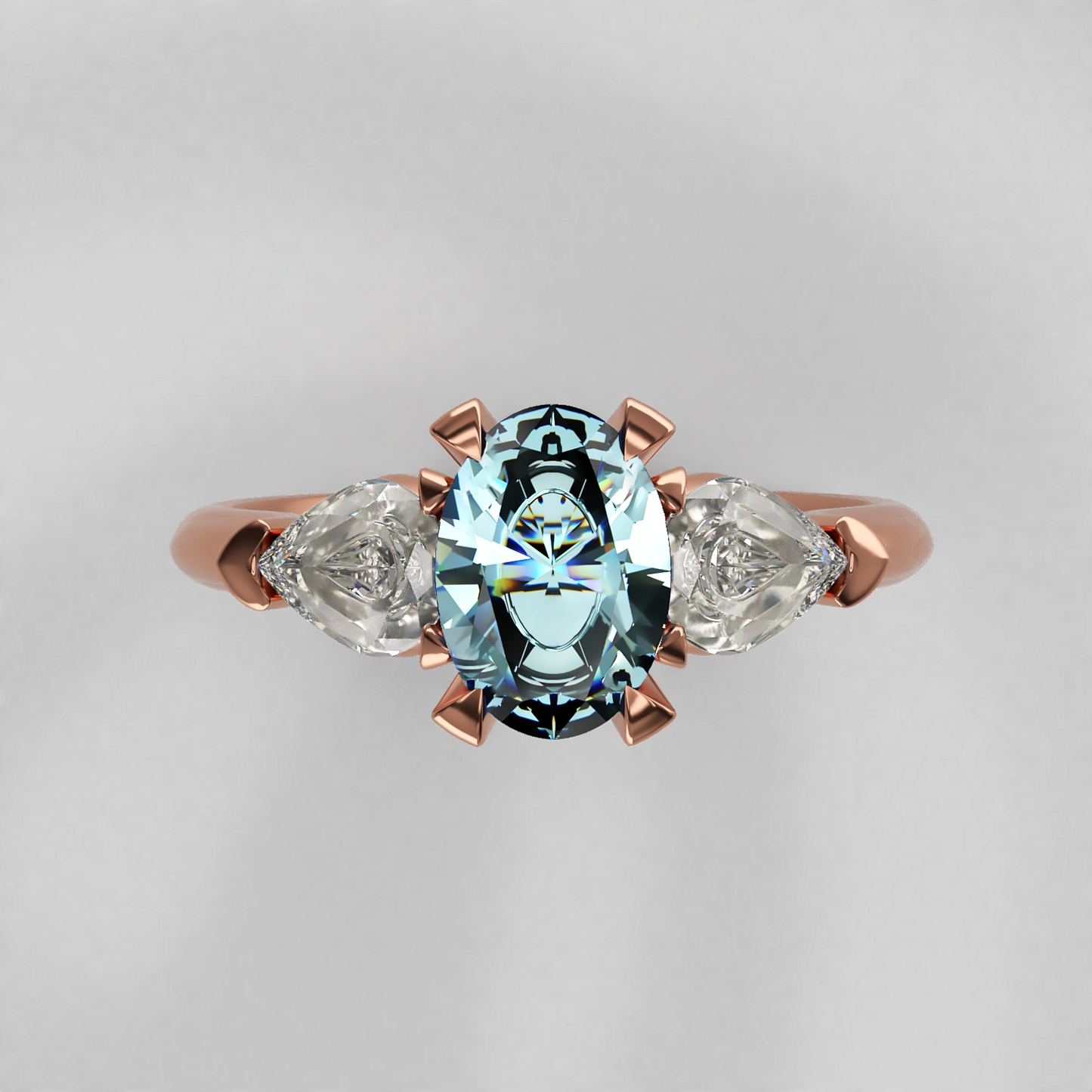 Blue Reverie: Vintage Trilogy Engagement Ring - Neil Rayment Goldsmiths
