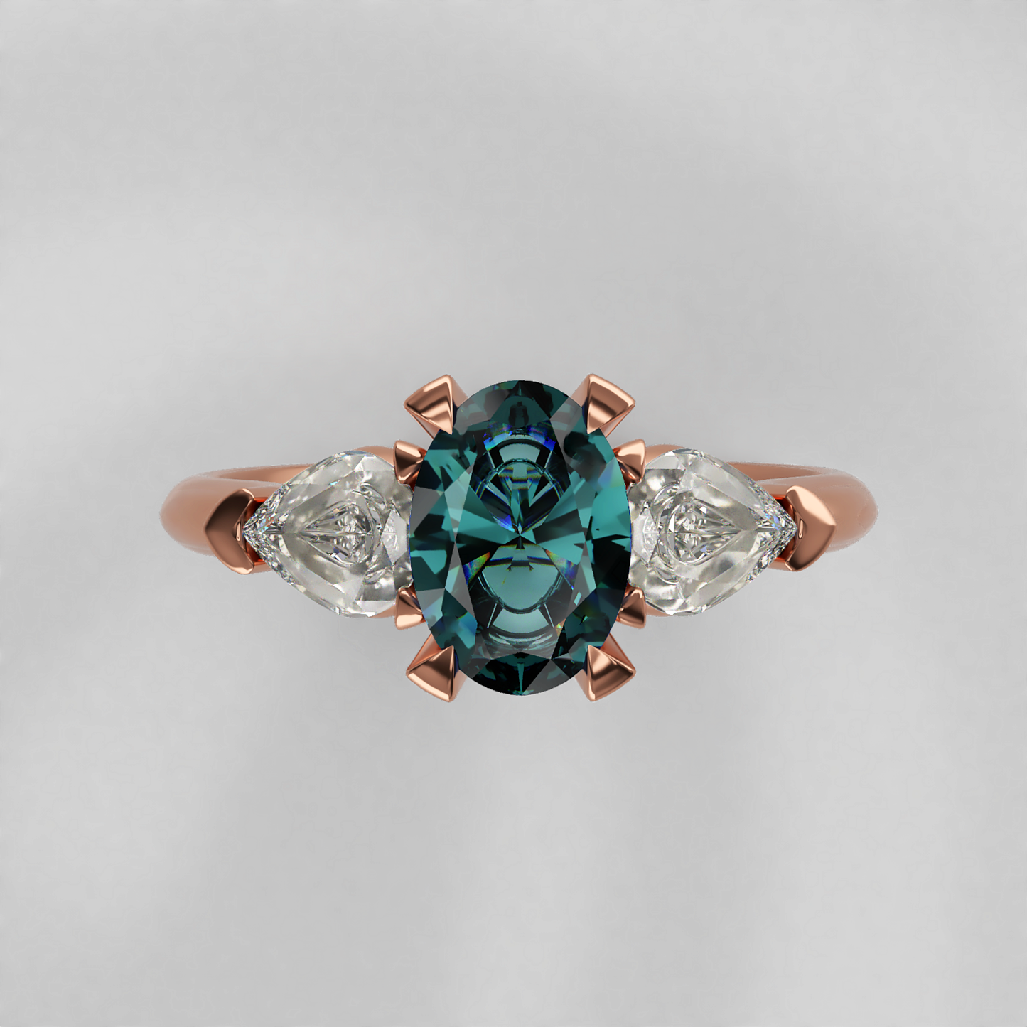 Blue Reverie: Vintage Trilogy Engagement Ring - Neil Rayment Goldsmiths