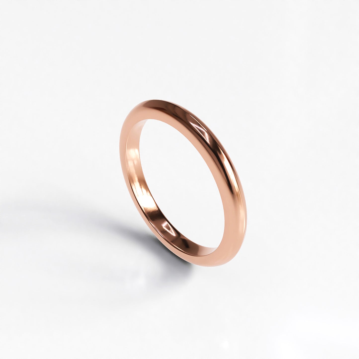 Clara: 18ct Rose Gold Fitted Wedding Band