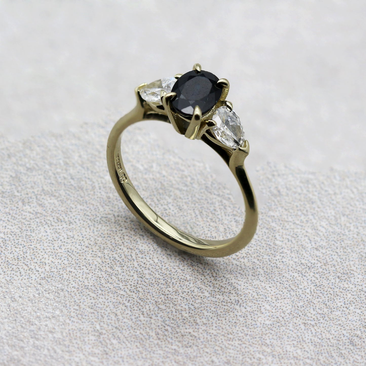 Blue Reverie: Vintage Trilogy Engagement Ring - Neil Rayment Goldsmiths