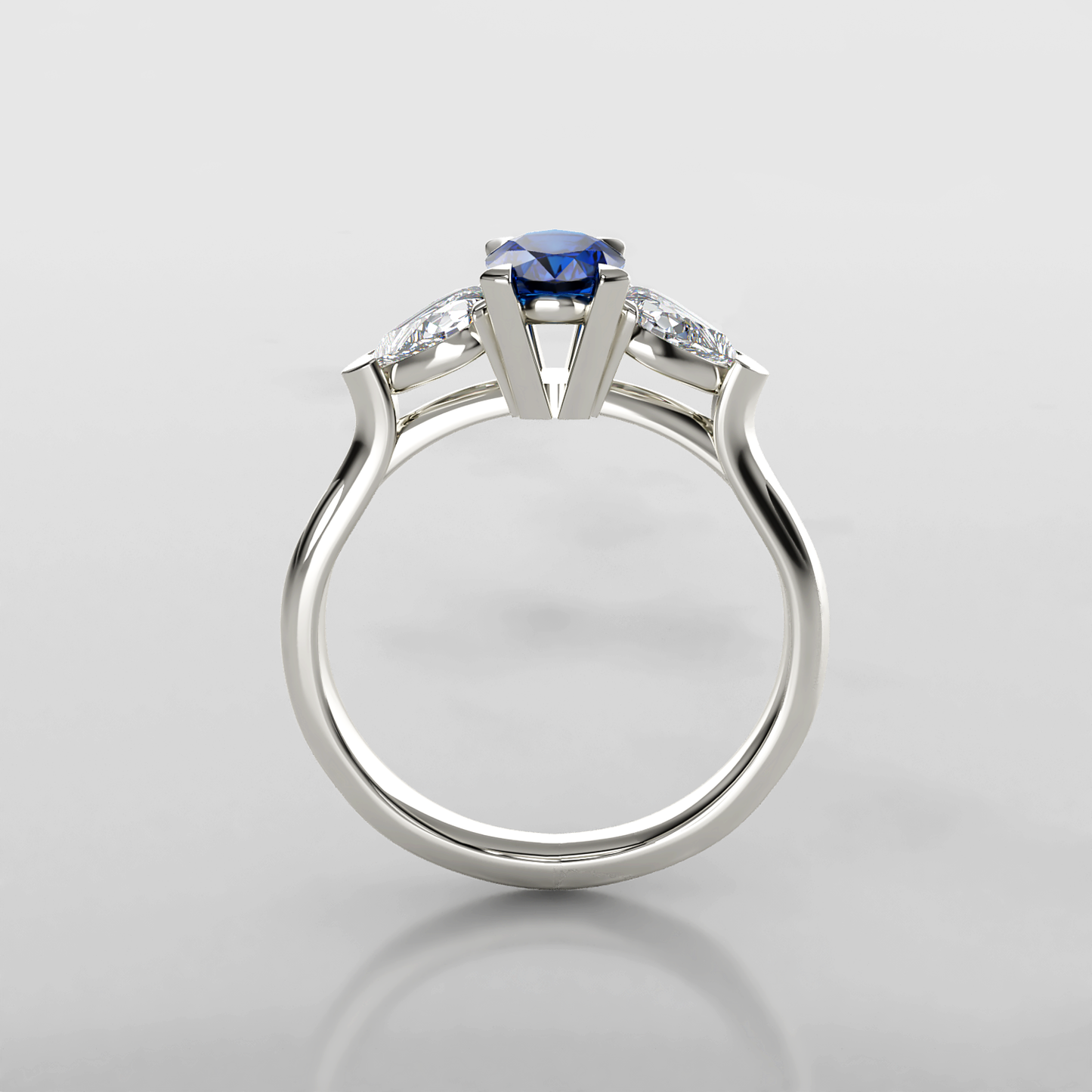 Blue Reverie: Vintage Trilogy Engagement Ring