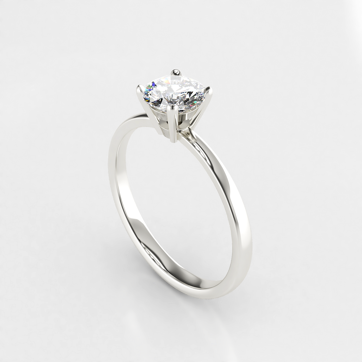 Timeless: Classic Four Claw Solitaire Diamond Engagement Ring