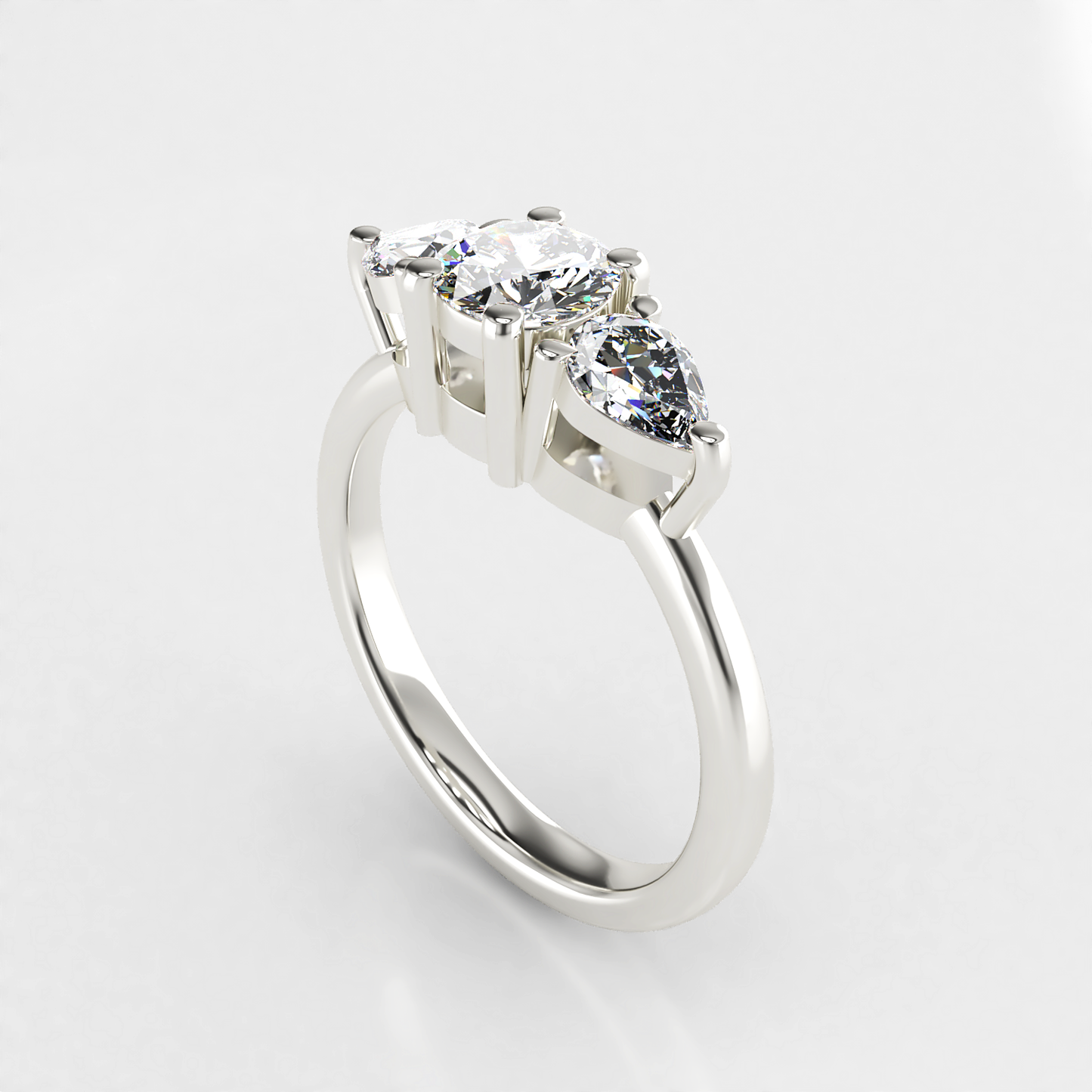 Éclat: Vintage Diamond Trilogy Engagement Ring