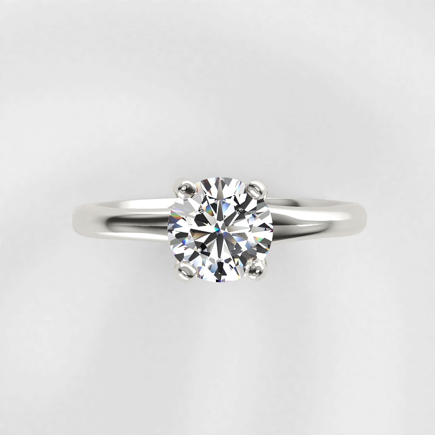 Timeless: Cathedral Set Solitaire Diamond Engagement Ring