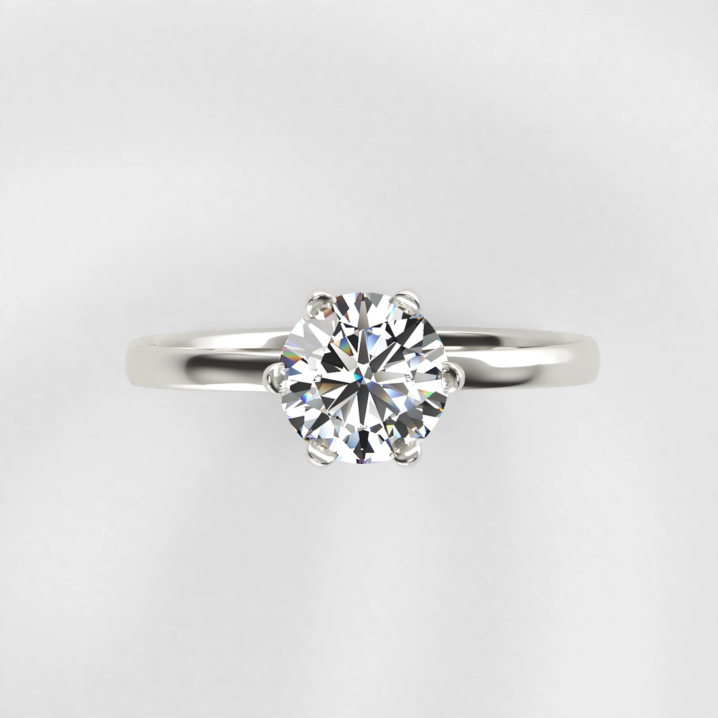 Timeless: Classic Six Claw Solitaire Diamond Engagement Ring