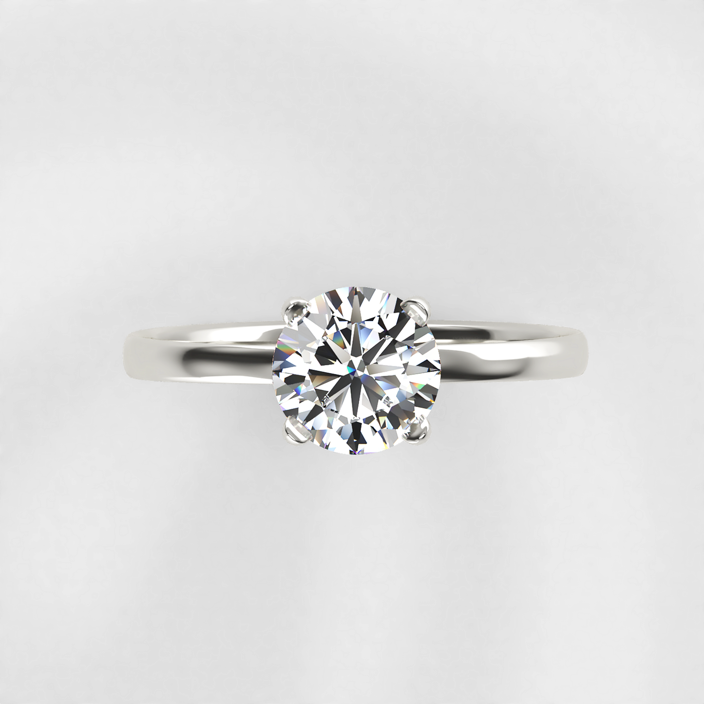 Timeless: Classic Four Claw Solitaire Diamond Engagement Ring