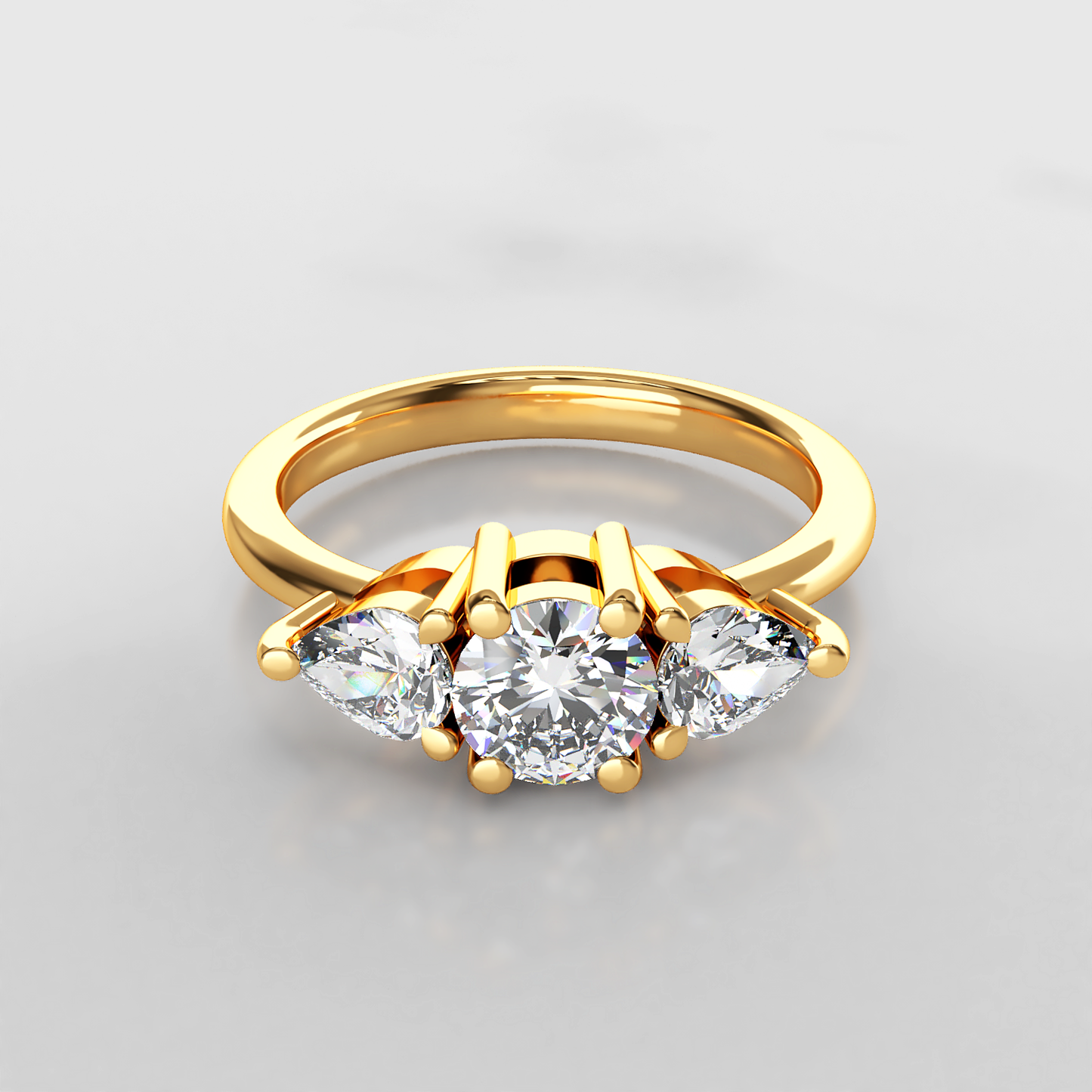 Éclat: Vintage Diamond Trilogy Engagement Ring