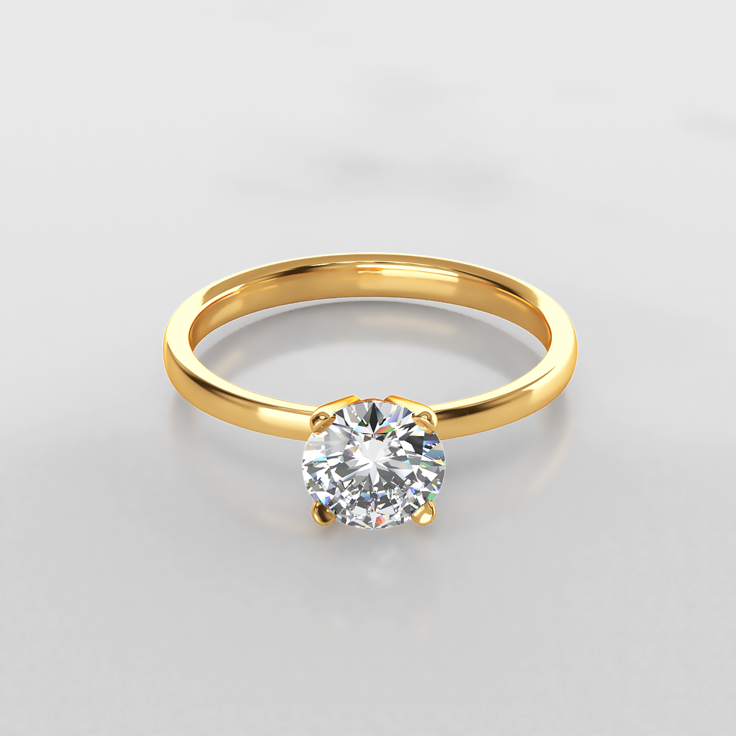 Timeless: Classic Four Claw Solitaire Diamond Engagement Ring