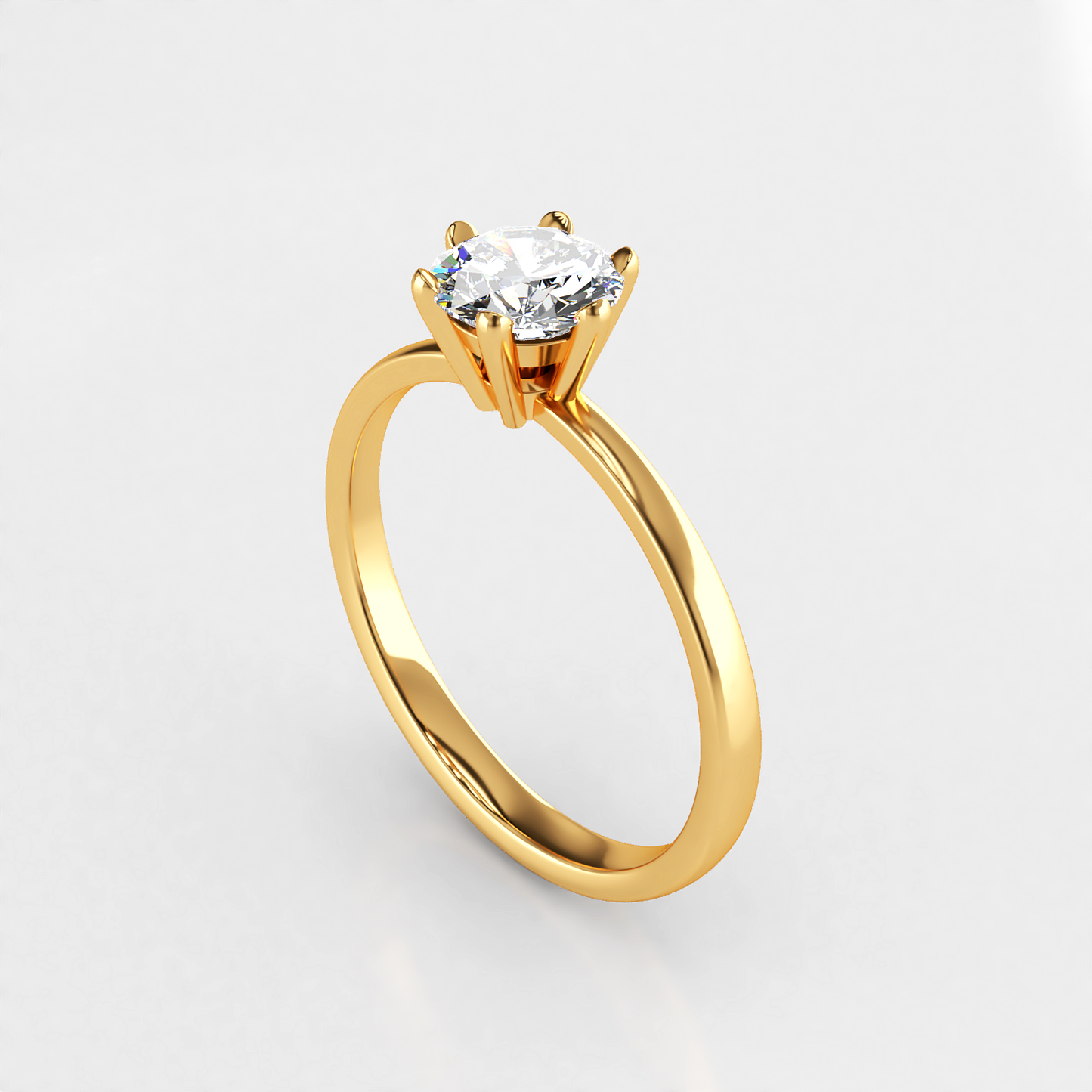 Timeless: Classic Six Claw Solitaire Diamond Engagement Ring