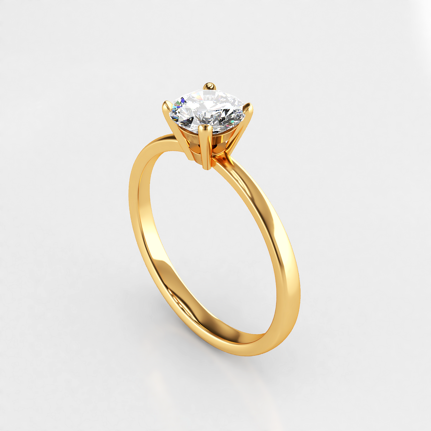 Timeless: Classic Four Claw Solitaire Diamond Engagement Ring