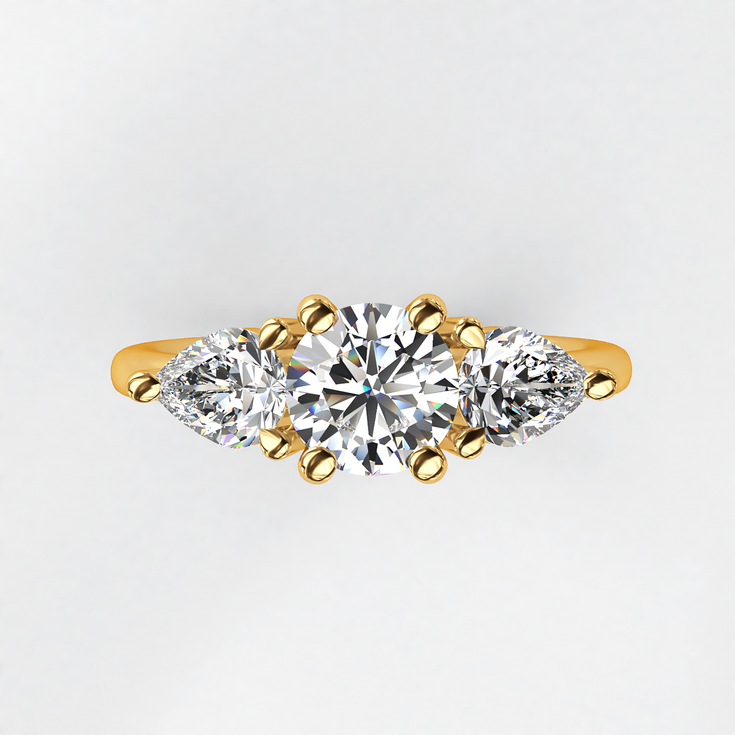 Éclat: Vintage Diamond Trilogy Engagement Ring