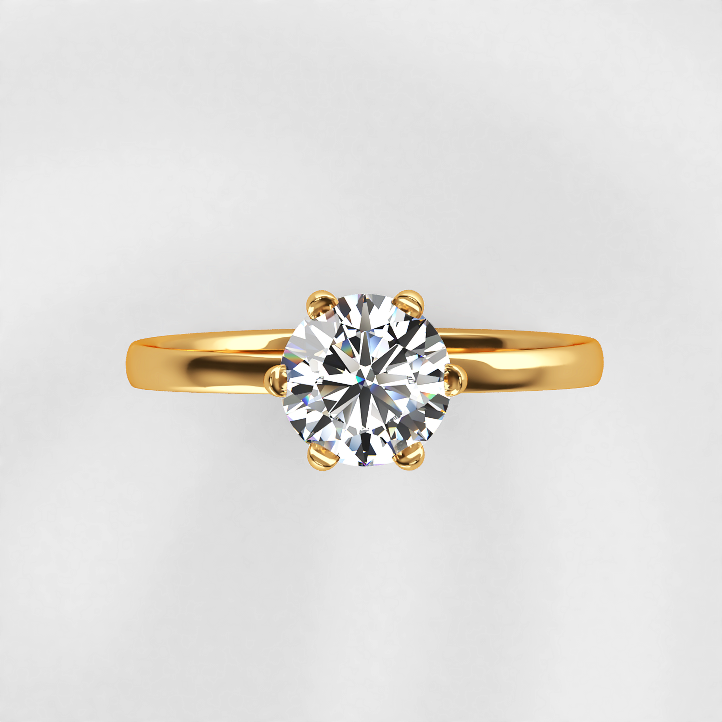 Timeless: Classic Six Claw Solitaire Diamond Engagement Ring