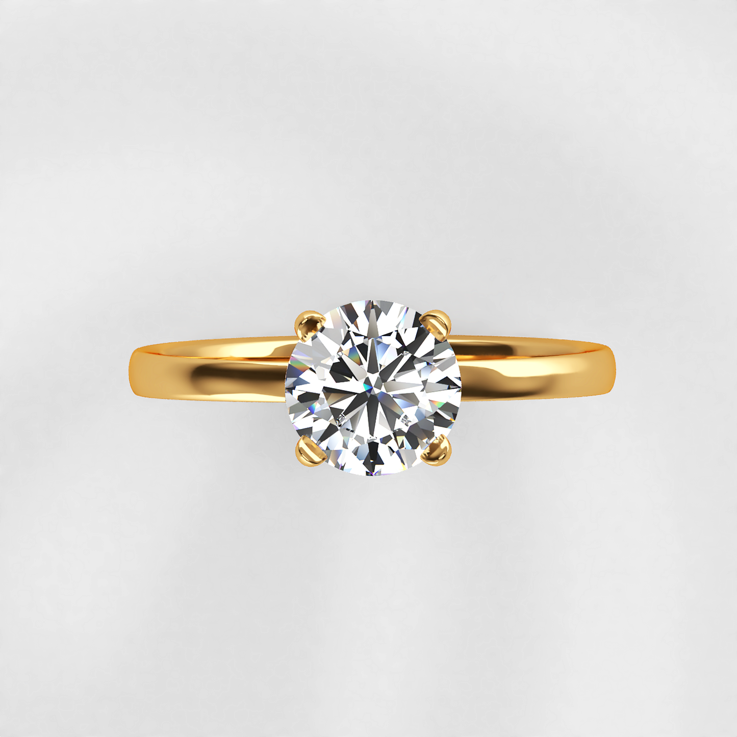 Timeless: Classic Four Claw Solitaire Diamond Engagement Ring