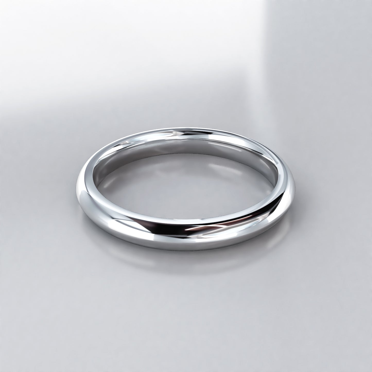 Ethereal: 18ct White Gold Fitted Wedding Band