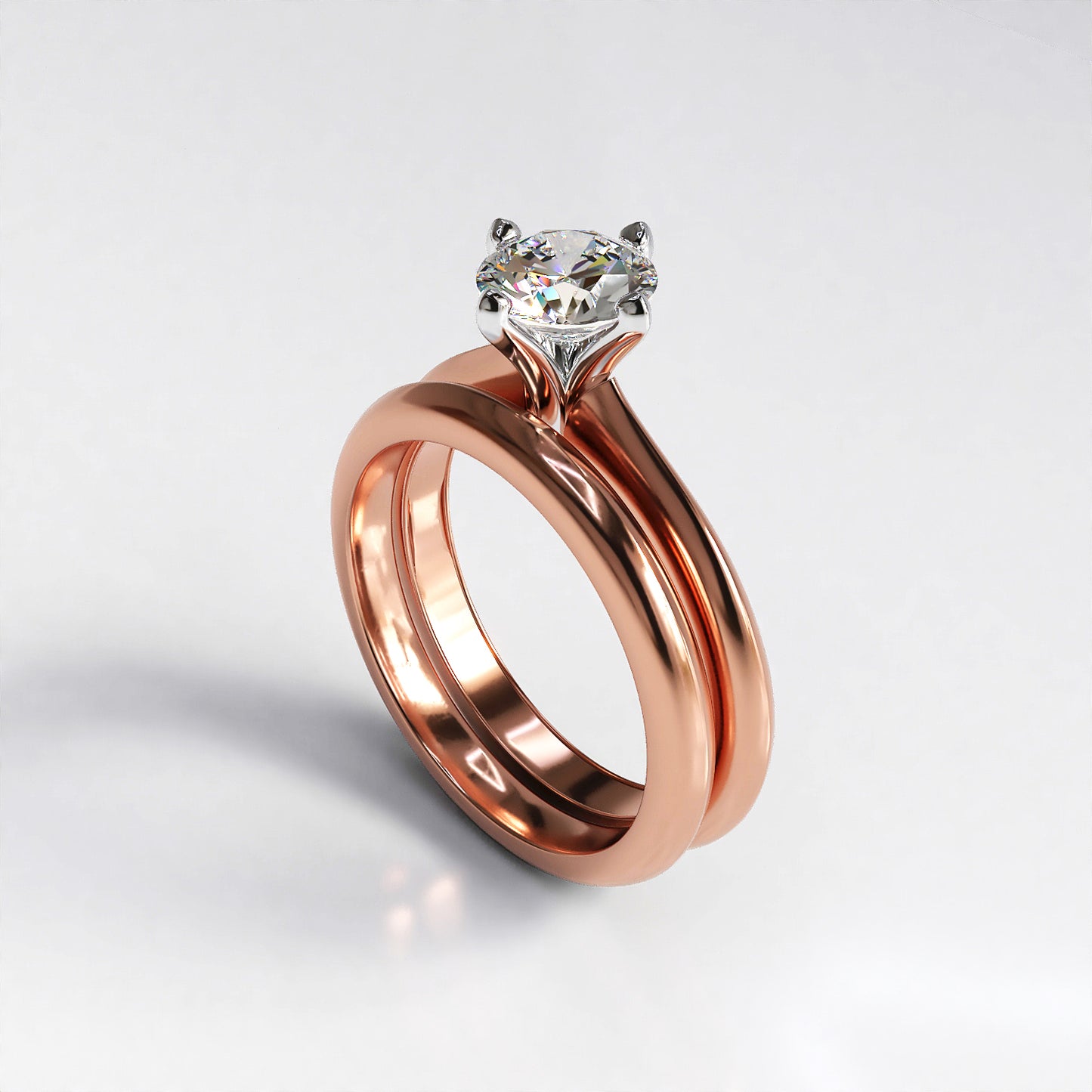 Clara: 18ct Rose Gold Fitted Wedding Band