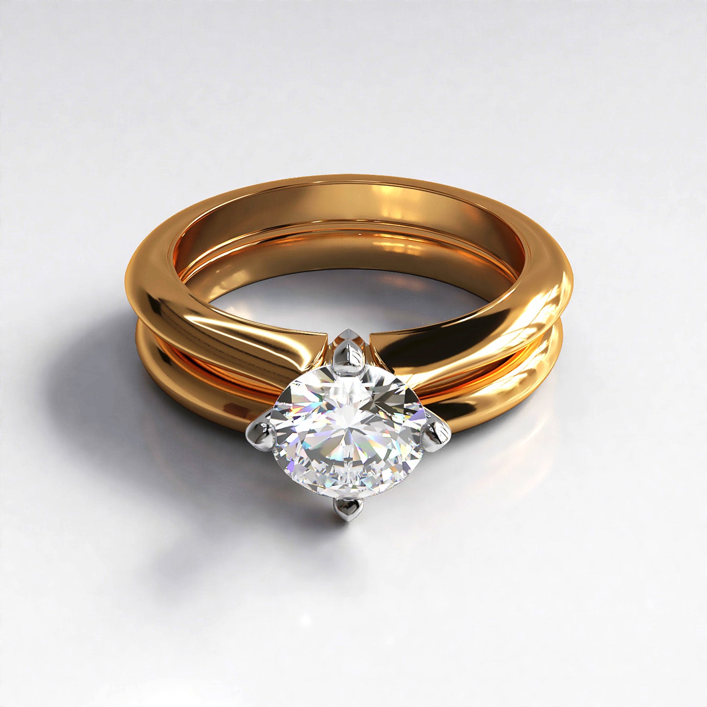 Clara: 18ct Rose Gold Fitted Wedding Band