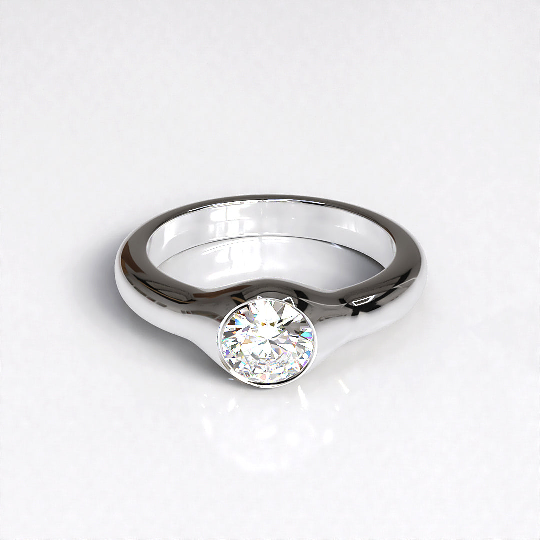 Simplicity: 1ct Diamond Platinum Engagement