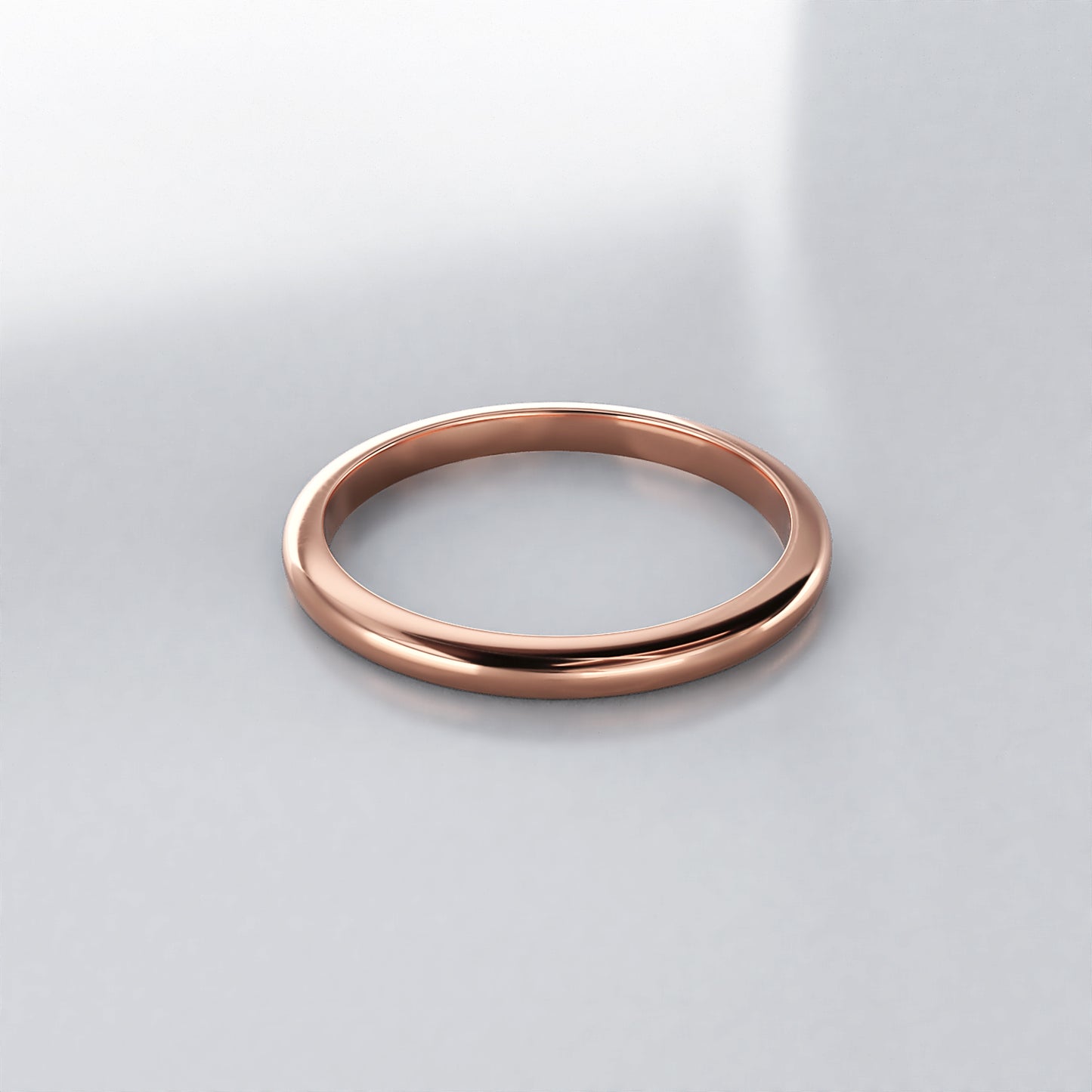 Delicate Collection: 18ct Yellow gold fitted wedding band