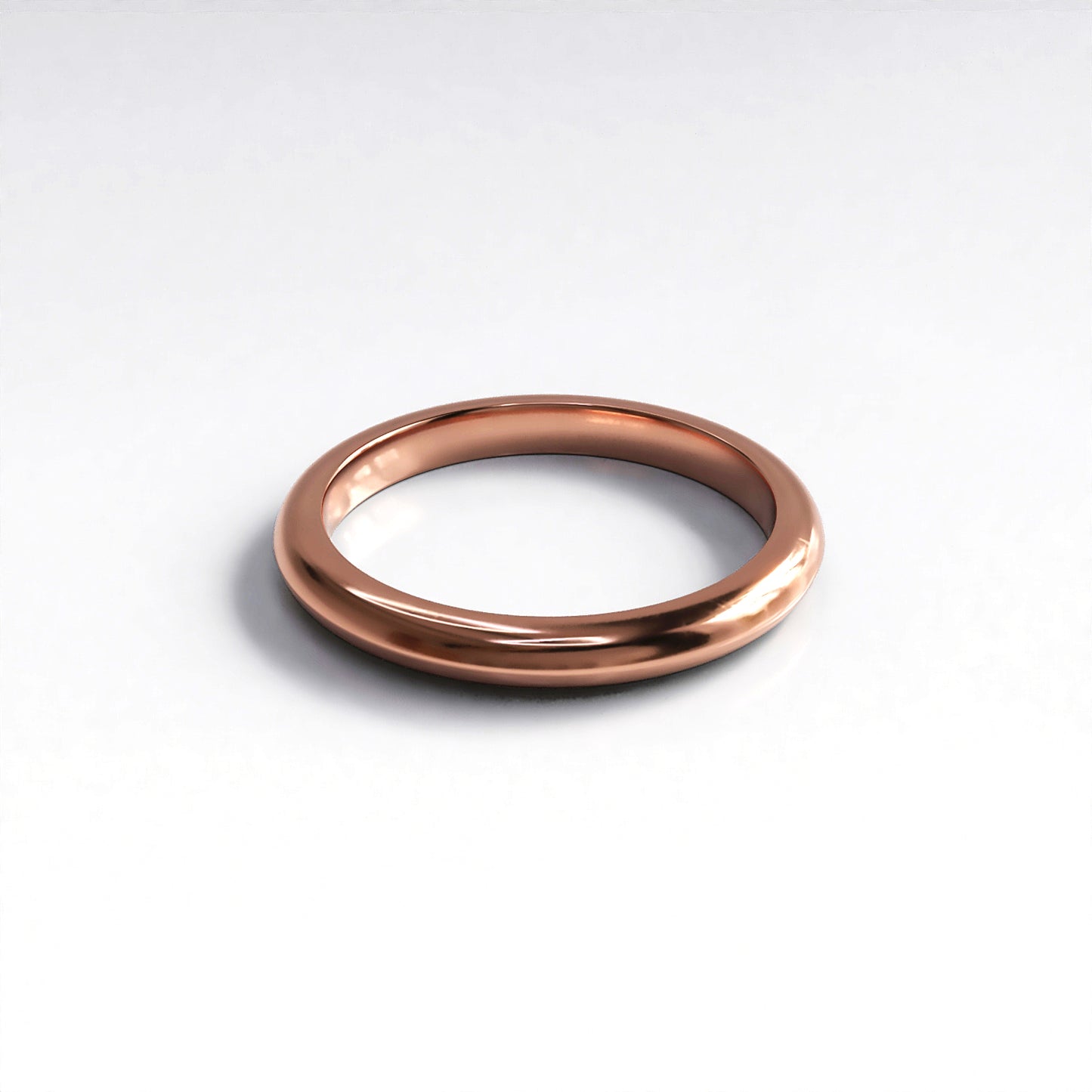 Clara: 18ct Rose Gold Fitted Wedding Band