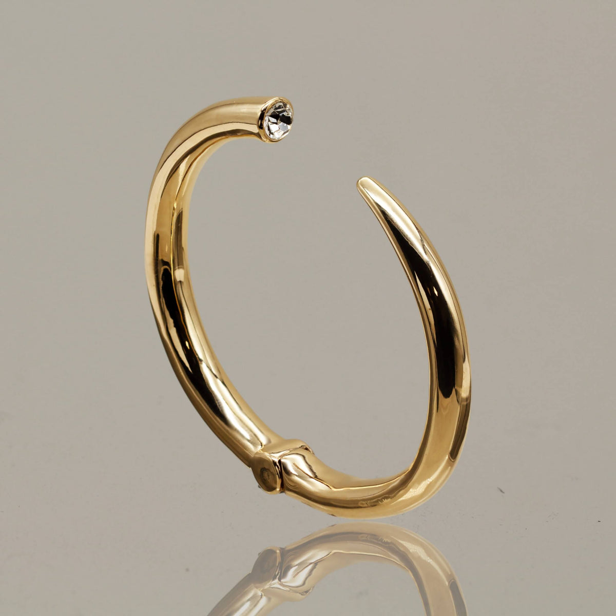 Flush Set Hinged Cuff Bangle | Gold Cuff Bracelet | Neil Rayment Goldsmiths