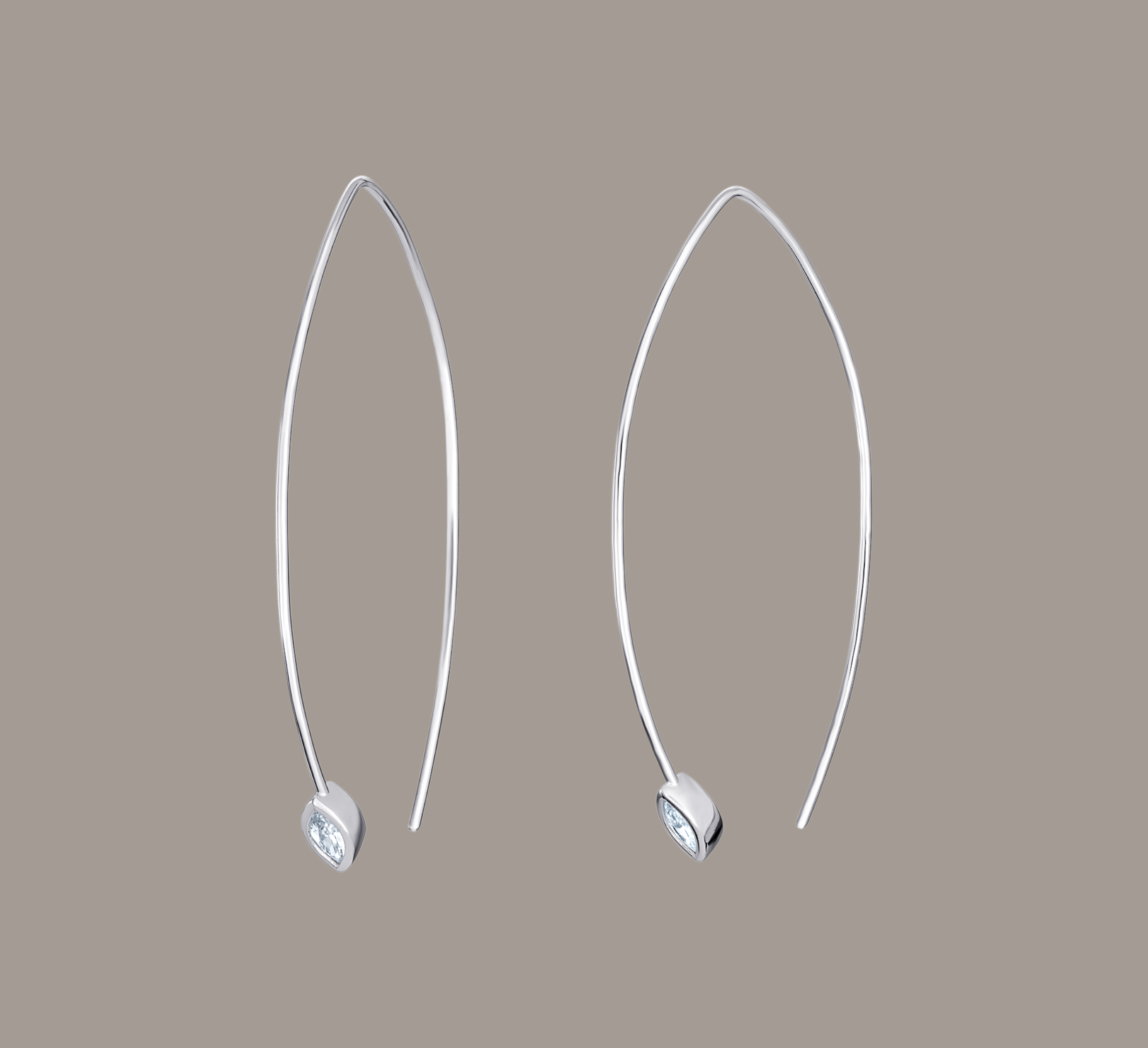 Drop Marquise Earrings